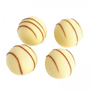 Beyaz Çizgili Truffle Çikolata