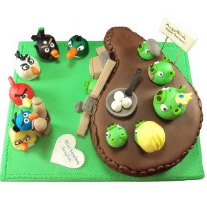 Angry Birds Takımı Butik Pasta