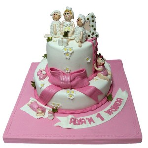 Baby Shower Fiyonk Butik Pastası