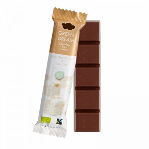 Green Dream Organik Sütlü Nugatlı Çikolata