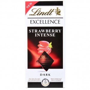 Lindt Çilekli Sevgiliye Hediye Çikolata