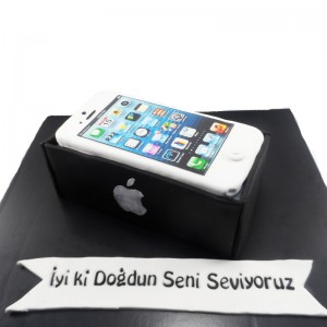 Iphone Tasarım Pasta - Hediye Apple Pasta