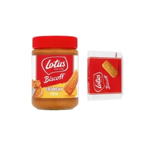 Biscoff Crunchy Spread Sürülebilir Bisküvi Kreması 380 Gr + Biscoff Bisküvi 124 Gr