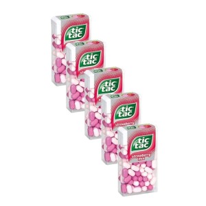 Çilekli Şeker Strawberry Şekerleme 18 Gr X 5 Avantaj Paket Ferrero