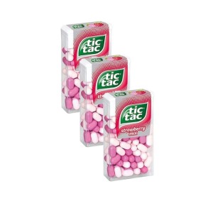 Çilekli Şeker Strawberry Şekerleme 18 gr X 3 Avantaj Paket Ferrero Candy